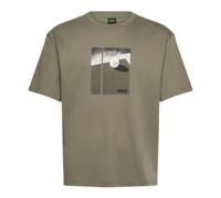T-shirt da uomo BOSS TS_Join - dark beige - Verde (M)
