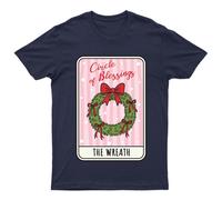 T-shirt da uomo Circle Of Blessings The Wreath Christmas Wreath Holidays...
