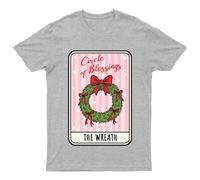 T-shirt da uomo Circle Of Blessings The Wreath Christmas Wreath Holidays...