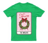 T-shirt da uomo Circle Of Blessings The Wreath Christmas Wreath Holidays...