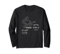 T-shirt da uomo con bandiera americana motocross enduro Maglia a Manica