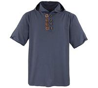 T-shirt da uomo con cappuccio LV-609, antracite, 3XL