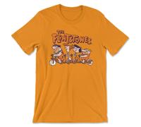 T-Shirt Da Uomo Con Licenza Ufficiale The Flintstones - Biking