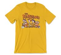 T-Shirt Da Uomo Con Licenza Ufficiale The Flintstones - Biking