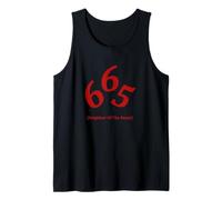 T-Shirt da Uomo con Scritta Neighbor of The Beast 665 Canotta