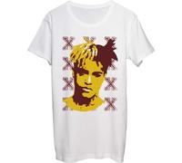 T-shirt da uomo con stampa rapper RIP X Sad Day Mysterious Bright Design bianco, bianco, S