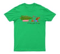 T-shirt da uomo Dachshund Through The Snow Christmas Dog Sled maglietta da donna