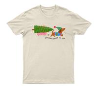 T-shirt da uomo Dachshund Through The Snow Christmas Dog Sled maglietta da donna