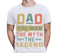 T-shirt da uomo Dad The Man The Myth The Legend Fathers Day for Daddy