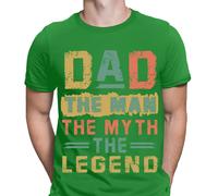 T-shirt da uomo Dad The Man The Myth The Legend Fathers Day for Daddy
