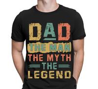 T-shirt da uomo Dad The Man The Myth The Legend Fathers Day for Daddy