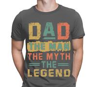 T-shirt da uomo Dad The Man The Myth The Legend Fathers Day for Daddy