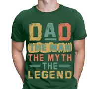 T-shirt da uomo Dad The Man The Myth The Legend Fathers Day for Daddy