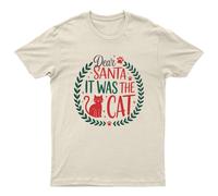 T-shirt da uomo Dear Santa It Was The Cat Christmas Cats maglietta da donna