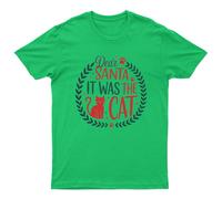 T-shirt da uomo Dear Santa It Was The Cat Christmas Cats maglietta da donna