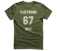 T-Shirt Da Uomo Distressed 67 Di Fleetwood Mac Ufficialmente Licenziato