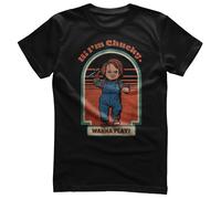 T-Shirt Da Uomo Distressed Ufficialmente Licenziata Di Chucky - Vuoi Giocare?