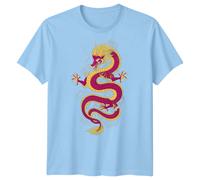 T-shirt da uomo Dragon East Asian Mythology grafica tradizionale