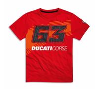 T-Shirt da Uomo Ducati Dual Pecco Red