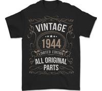 T-Shirt Da Uomo Edizione Limitata 82° Compleanno 1944 100% Cotone