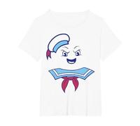 T-Shirt da Uomo Ghostbusters Stay Puft Marshmallow Maglietta, Donna Plus-Size, Bianco, 6X
