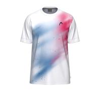 T-shirt da uomo Head Topspin - white/blue/red - Multicolore (L)
