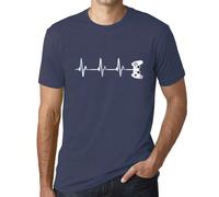 T-shirt da uomo Heartbeat of a Funny Game Controller - Gamer Controller Heartbeat Funny Gaming - T-shirt grafica eco-responsabile Vintage Novità Regalo Questa maglietta è per l'uomo che non si toglie