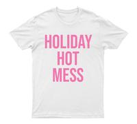T-shirt da uomo Holiday Hot Mess Humor maglietta grafica da donna
