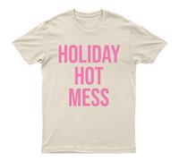T-shirt da uomo Holiday Hot Mess Humor maglietta grafica da donna