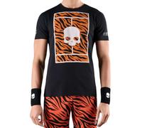 T-shirt da uomo Hydrogen Court Cotton - black/orange tiger - Nero (M)