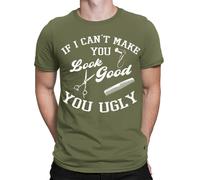 T-shirt da uomo If I Cant Make You Look Good Funny Barber Quote Meme Joke #TA-89