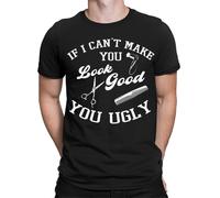 T-shirt da uomo If I Cant Make You Look Good Funny Barber Quote Meme Joke #TA-89