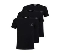 T-Shirt da Uomo in Cotone Bielastico LEGEA Maglia Girocollo Pacco da 3 pezzi