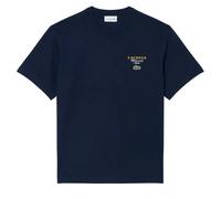 T-shirt da uomo Lacoste Embroidered Accent Tennis Print Jersey - navy blue - Blu (M)