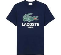 T-shirt da uomo Lacoste Printed Cotton - navy blue - Blu (XXL)
