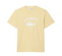 T-shirt da uomo Lacoste Signature Print Cotton - yellow - Giallo (M)