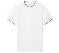 T-shirt da uomo Lacoste Ultra Dry Heritage Badge - navy blue - Bianco (M)