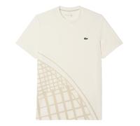 T-shirt da uomo Lacoste Ultra Dry Printed - ecru white - Beige (XL)
