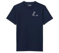 T-shirt da uomo Lacoste Ultra Dry Printed - navy blue - Blu (M)