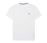 T-shirt da uomo Lacoste Ultra Dry Printed Sport - white/light blue - Bianco (S)