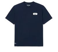 T-shirt da uomo Lacoste Ultra Dry Tennis Heritage Graphic - midnight blue - Blu (S)