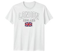 T-shirt da uomo Londra Inghilterra Regno Unito Viaggi Union Jack Flag