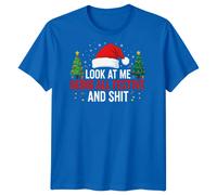 T-shirt da uomo Look At Me Being All Festive Christmas Holidays maglietta...
