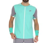 T-shirt da uomo Lotto Top IV Tee - green 929c/quicksilver - Verde (S)