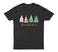 T-shirt da uomo Merry Christmas Trees Holiday Christmas Christmas Trees...