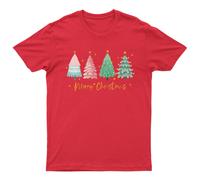 T-shirt da uomo Merry Christmas Trees Holiday Christmas Christmas Trees...