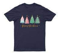 T-shirt da uomo Merry Christmas Trees Holiday Christmas Christmas Trees...