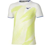 T-shirt da uomo Mizuno Stargazer Shadow Graphic Short-Sleeve - white/yellow - Bianco (XXL)