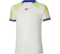 T-shirt da uomo Mizuno Stargazer Shadow Short-Sleeve - white/yellow - Bianco (XXL)