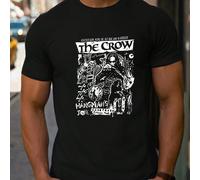 T-shirt da uomo Nice The Crow Hangman's Joke Building Burn People Valentine'S, 1 pezzo 220gsm girocollo casual pesante in puro cotone T-shirt casual stampata a maniche corte con scollo tondo da uomo p